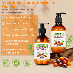 Shampoing Batana FSLHCY massant le cuir chevelu pour une sensation rafraîchissante.