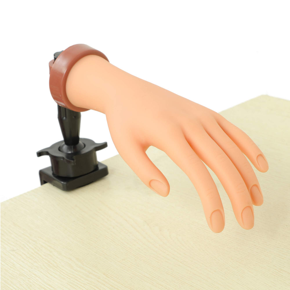 FU SHEN main pratique acrylique nude pour l'apprentissage du nail art.