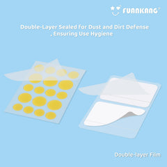 FUANKANG patch rond transparent 12 mm invisibles sous maquillage