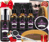 Kit barbe FULLLIGHT TECH: shampoing pamplemousse et baume pour une barbe rafraîchissante.