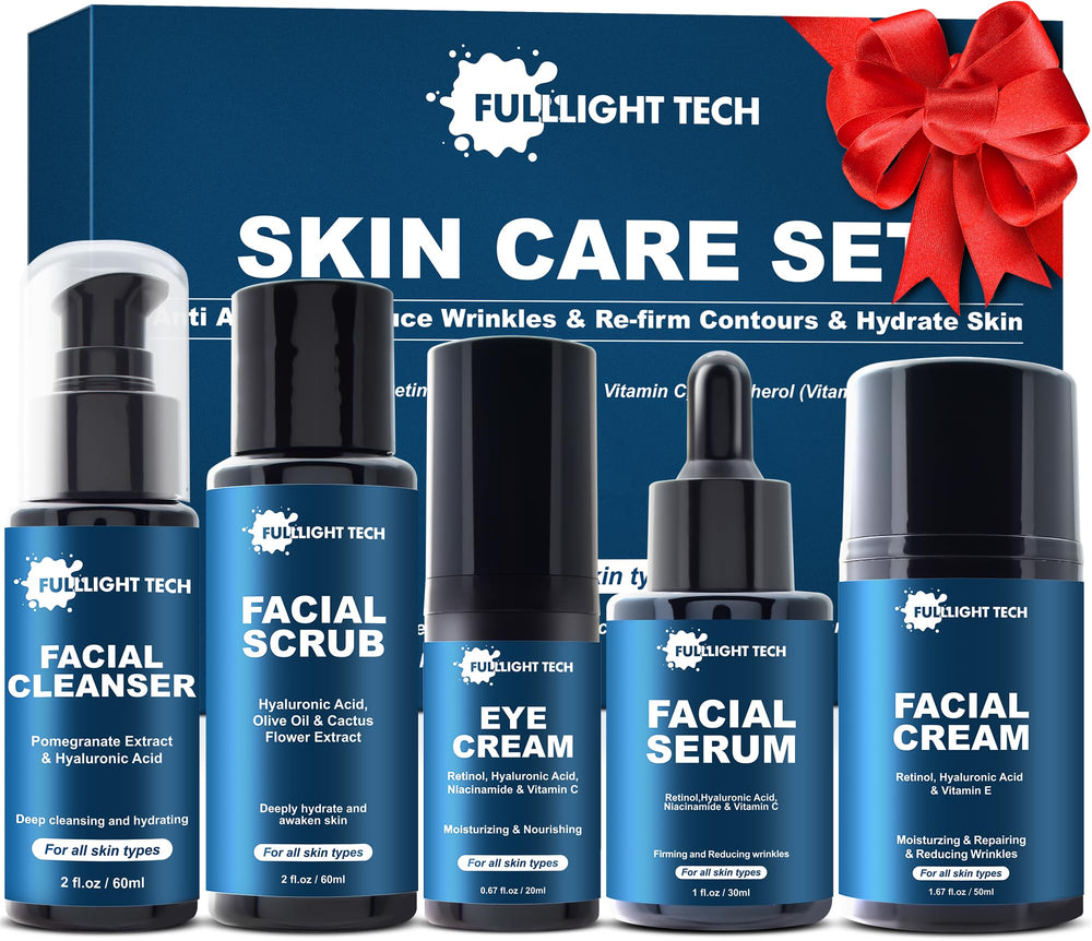 Fulllight Tech coffret soin homme avec packaging élégant, idéal comme cadeau.
