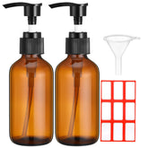 Flacon Fumete en verre ambre avec pompe 4oz, pratique pour huiles essentielles.