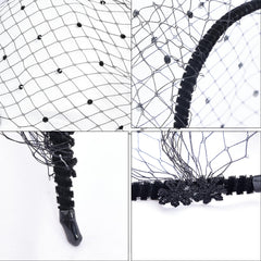 Fumwase bandeau velours noir, confort et sobriété pour robe de soirée.