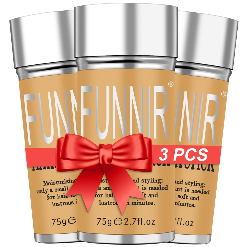 FUNNIR Hair Wax Stick delivers edge control for a sleek, frizz-free hairline.