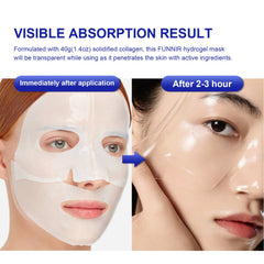 Texture hydrogel FUNNIR qui épouse les contours pour absorption efficace.