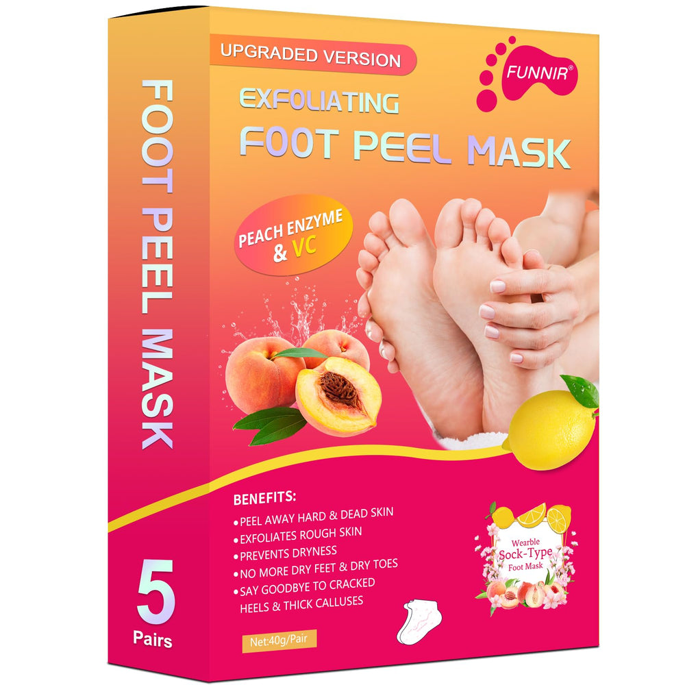 Masque FUNNIR prêt à envelopper vos pieds pour un soin facile.