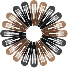 Pinces Funtopia anti-glisse 7 cm en brun pour un maintien durable.