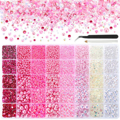 Funtopia perles rose à dos plat 2mm, idéal pour détails fins sur ongles