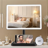 Miroir FUNTOUCH lumineux avec 96 LEDs pour un maquillage net et lumineux.