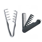 Brosse FUPUAII à dents larges et pliable, idéale pour volumiser les cheveux en voyage.