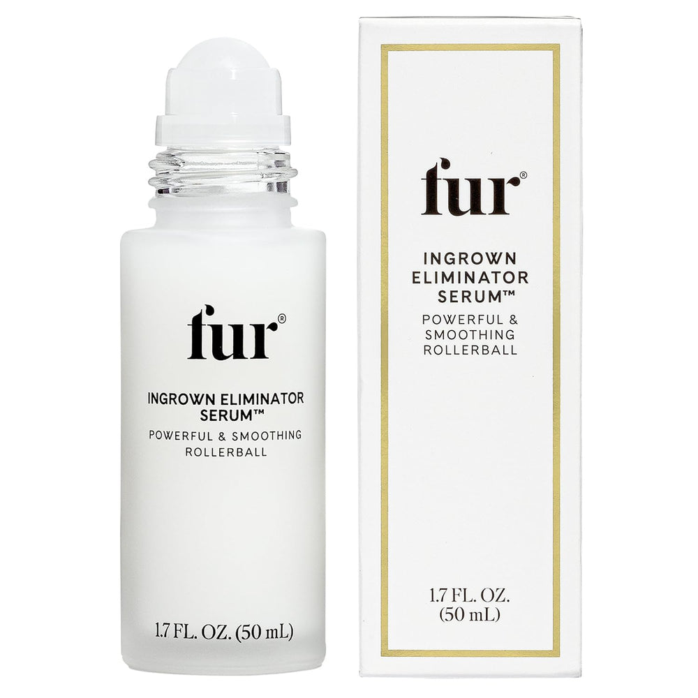 Sérum Fur éliminateur poils incarnés, rollerball sur bouteille pour peau plus lisse après épilation