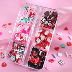 Furimuk motifs amour paillettes pour ongles colorés et festifs