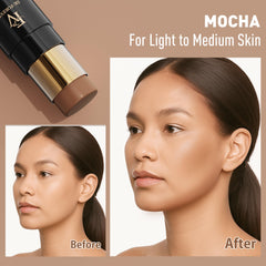 FV Contour & Bronzer Stick application crème pour maquillage rapide et fluide.