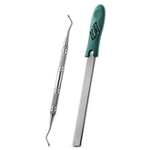 FVION lime à ongles à quatre côtés pour ongles épais, finition rapide et lisse.