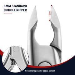 FVION Coupe-cuticules en acier inoxydable, durable et facile à désinfecter.