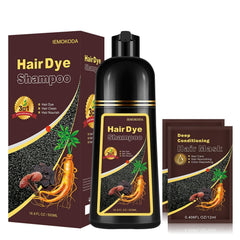Fvquhvo-bouteille-shampoing-noir, application rapide et naturelle.