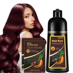Shampooing couleur Fvquhvo en bouteille, teinte rouge durable.