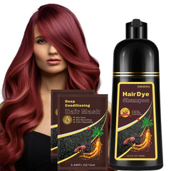 Shampoing colorant rouge fvquhvo, bouteille 500 ml, entretien durable de la couleur.