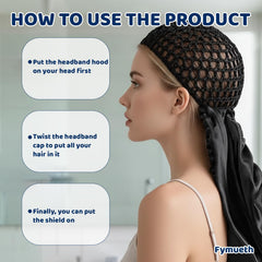 Fymueth Wrap Cap: design ajustable pour tous types et longueurs de cheveux.