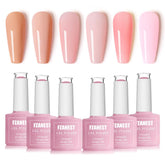 FZANEST Jelly Nude: ensemble de bouteilles pour un nude translucide et lumineux.