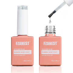 Base Gel Caoutchouc FZANEST en flacon: base solide pour des ongles uniformes
