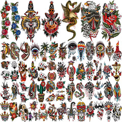 Gabizafia tatouages temporaires classiques, motif ancre, tenue durable pour soirée