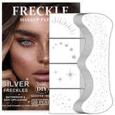 GADMLURY frecles-paillettes-argent visage, patchs résistants à l'eau pour un look scintillant.