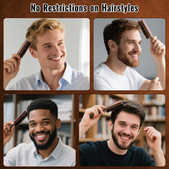 GAINWELL brosse sanglier distribue l'huile naturelle sur les cheveux.