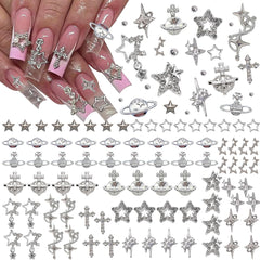 Ganepwns : charms etoiles pour ongles, motifs personnalisables.