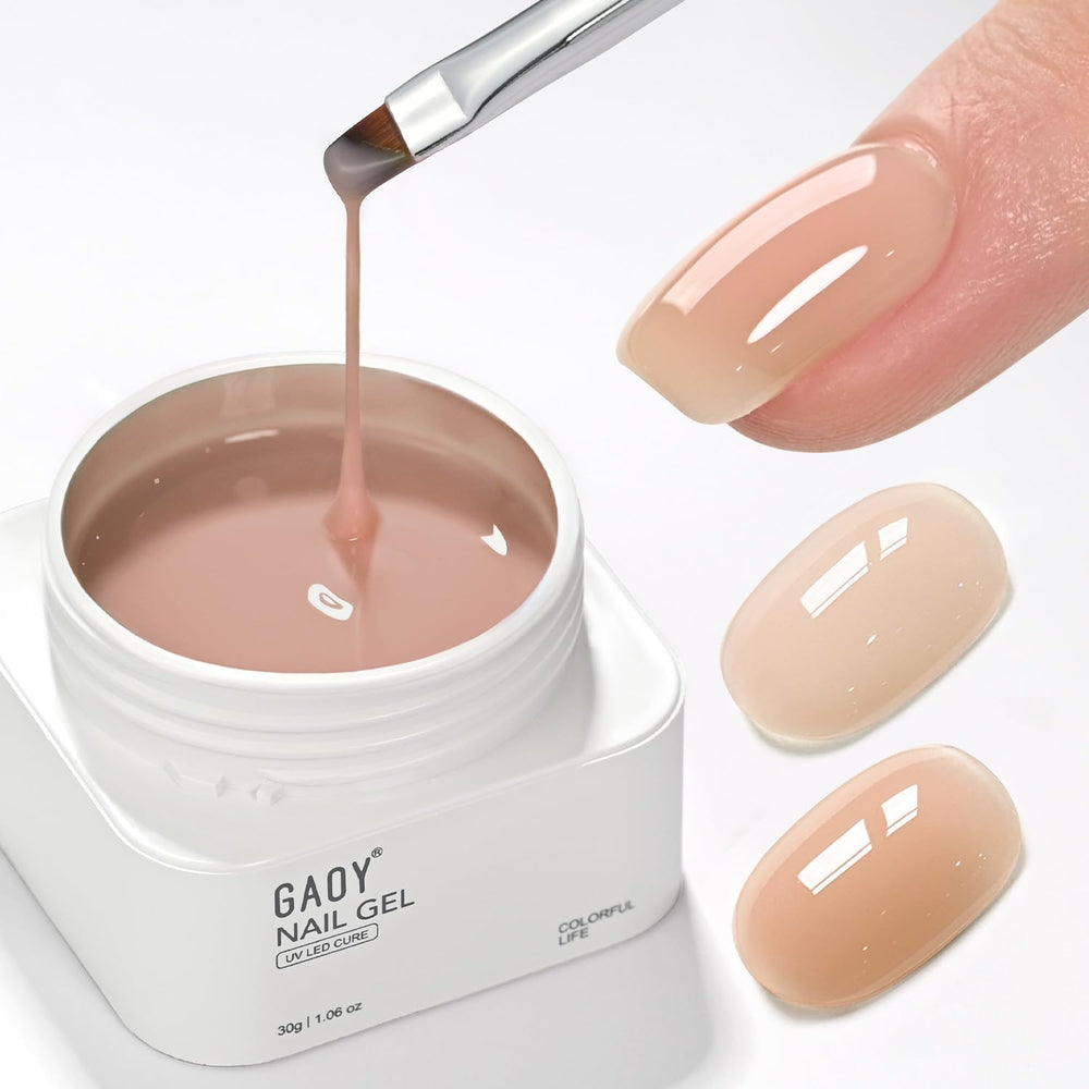 GAOY base-builder coloree et pinceau inclus pour une application pratique a domicile.
