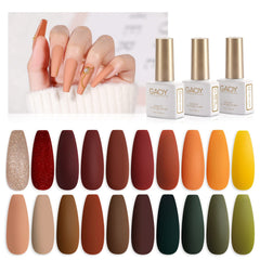 GAOY ensemble vernis gel 23 pièces, palette variée pour manucure à domicile