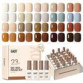 GAOY ensemble vernis gel 23 pièces pour ongles à domicile.