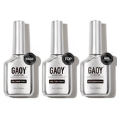 GAOY gel-de-finition-brillant: application fluide et durable sur les ongles.