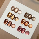GAOY Jelly Brown Cat Eye vernis gel, effet cat eye lumineux et durable.