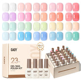 GAOY Jelly Gel – ensemble de teintes variées pour une manucure maison durable.