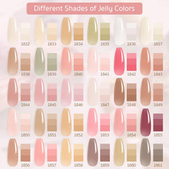 GAOY Jelly Gel Kit: top coats brillant et mat pour un fini professionnel.