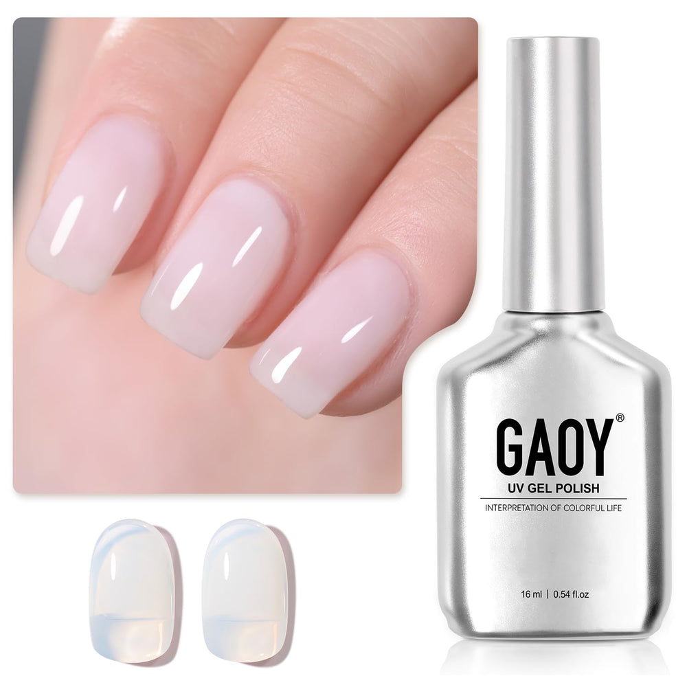 GAOY Jelly Nude: bouteille 16ml vernis gel translucide pour application facile à domicile