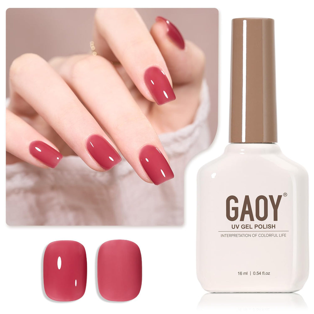GAOY Jelly Nude Gel, vernis 16 ml, rendu naturel et léger.