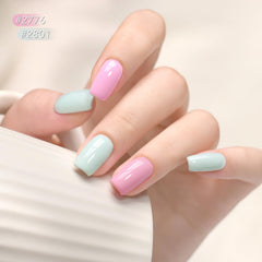 GAOY vernis gel vert pastel avec finition lumineuse