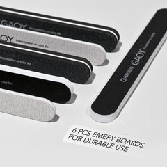 GAOY lime à ongles et polissoir pour des surfaces lisses et soignées.