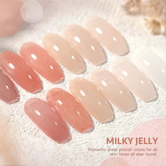 GAOY Milky Jelly Nude application layer demonstrates easy layering for natural to bold looks.