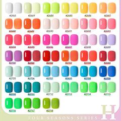 GAOY palette couleurs néon rose orange vert pour looks estivaux variés.