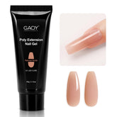 GAOY Poly Gel 60 g – bouteille nude, texture lisse pour extensions durables.