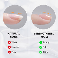 GAOY renforcisseur d’ongles gel-builder 16 ml clair, résultats durables.