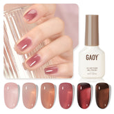 GAOY Vernis Gel transparent Rose Garden Vernis pour un fini clair et naturel.