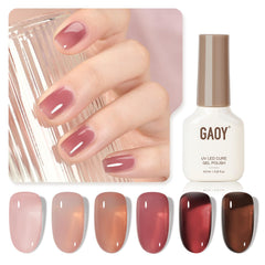 GAOY Vernis Gel transparent Rose Garden Vernis pour un fini clair et naturel.