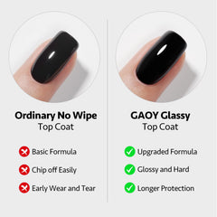 GAOY gel transparent 16 ml, application précise et sèche sous lampe
