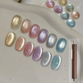 GAOY Vernis Gel 16ml, six couleurs scintillantes pour des ongles éclatants à domicile.