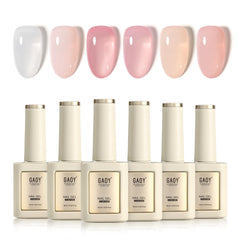 GAOY vernis gel, bouteille 16ml, 6 couleurs pour réaliser vos ongles à domicile