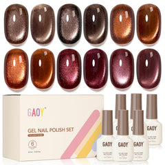 GAOY vernis gel œil-de-chat avec aimant pour créer un effet œil-de-chat élégant.